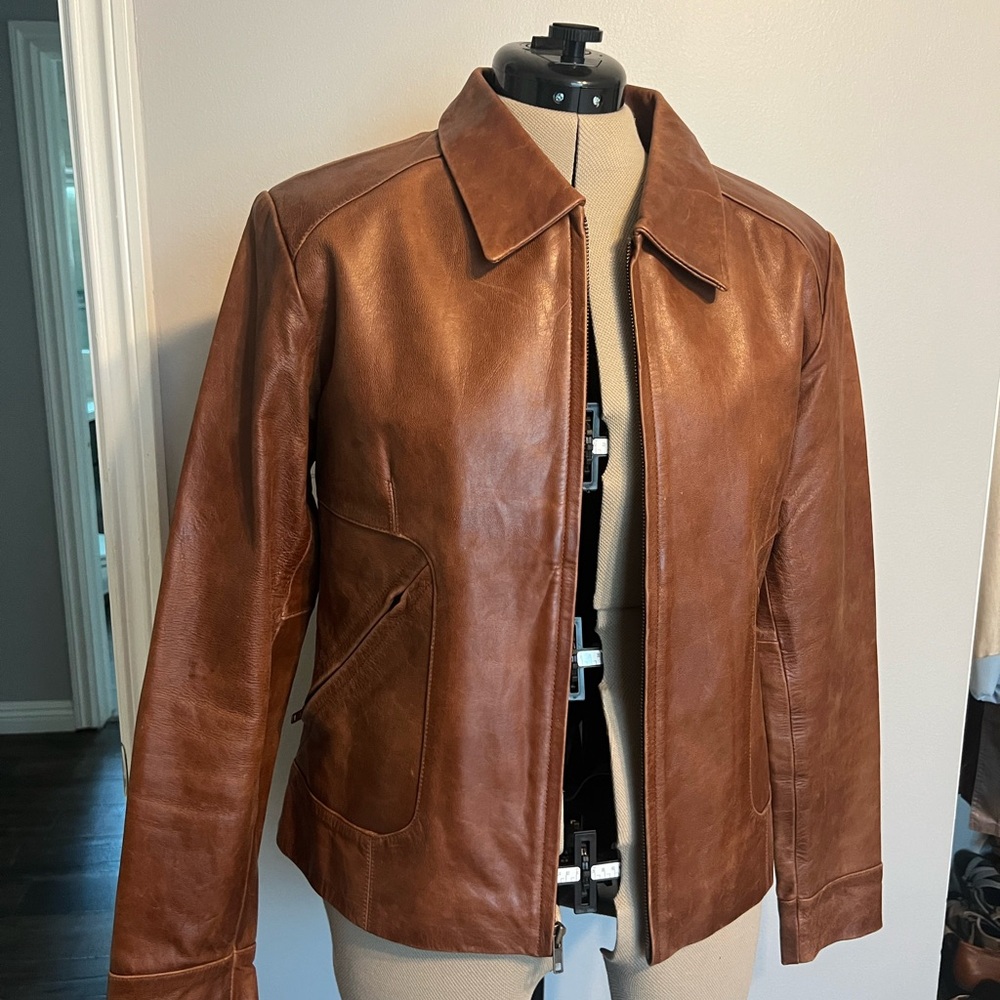 Vintage Brown Whetblu Collared Jacket